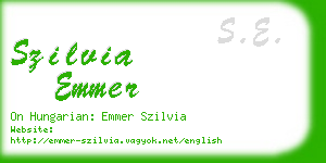 szilvia emmer business card